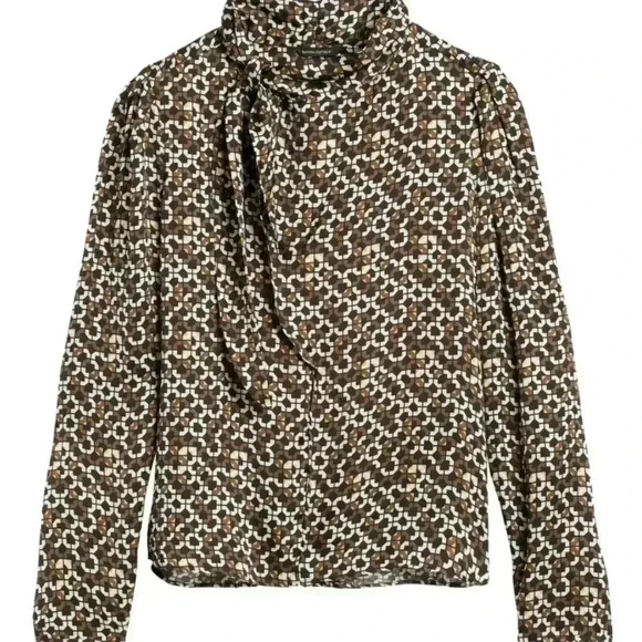 Banana Republic Tied Mock-Neck Top - Picture 1 of 9